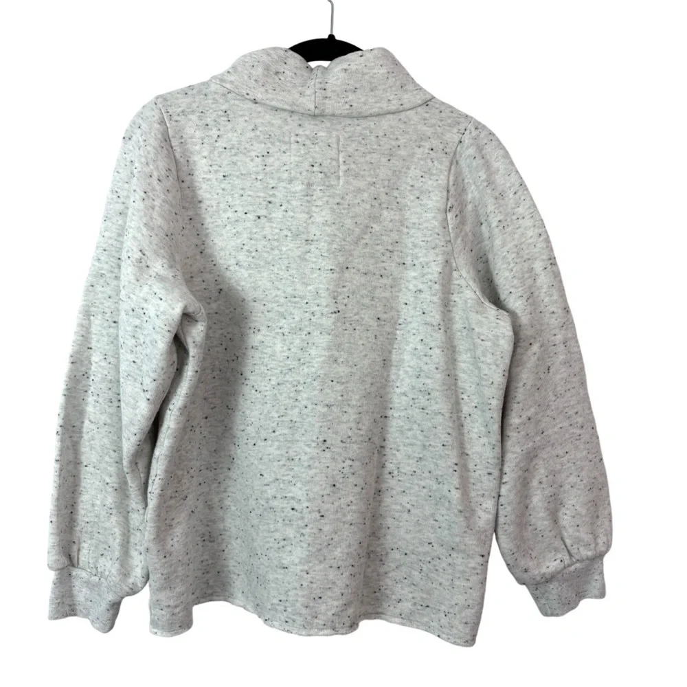 Madewell MWL Make Weekends Longer Betterterry Relaxed Turtleneck Sweatshirt Sz S - Picture 4 of 12